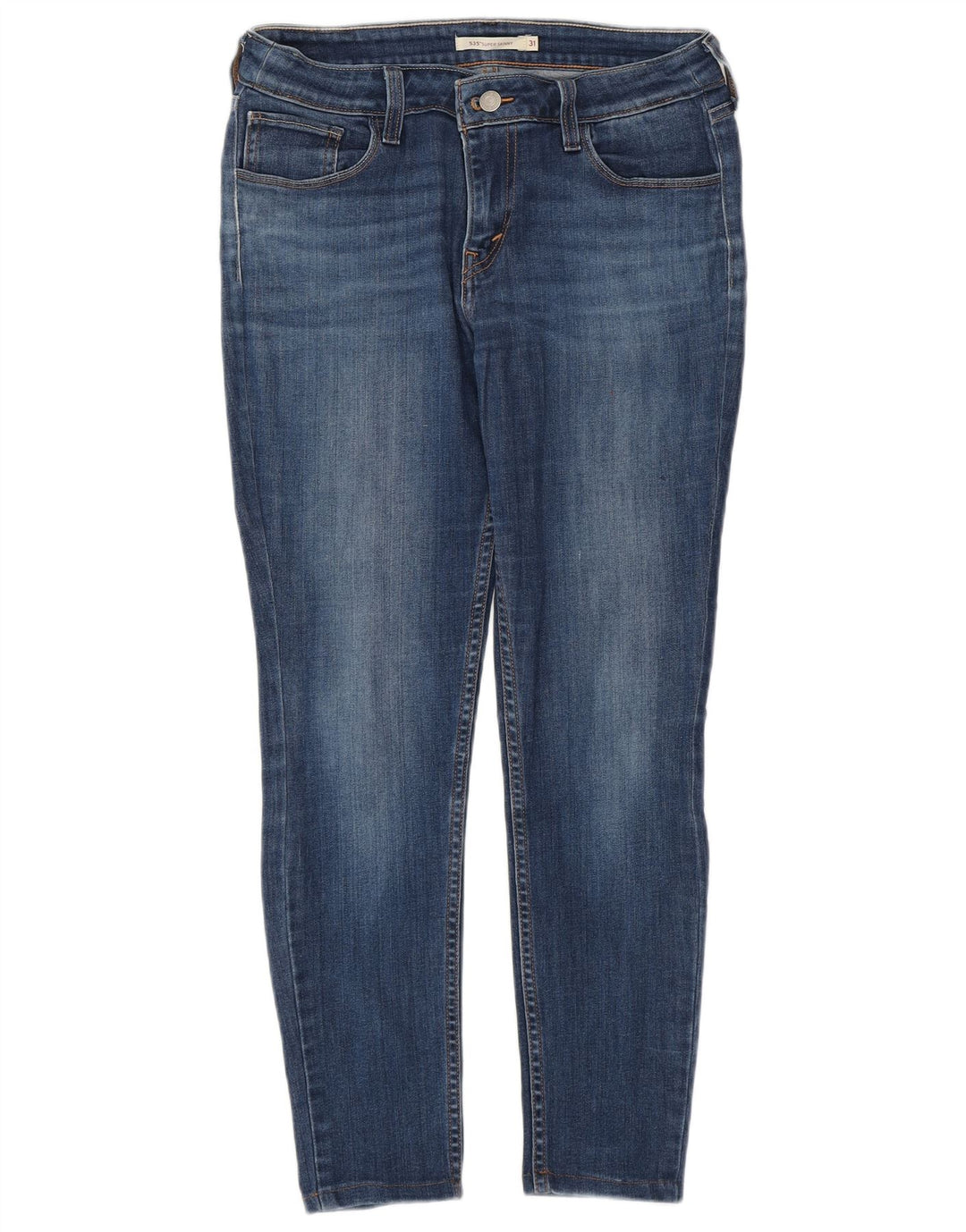 LEVI'S Dame 535 Super Skinny Jeans W31 L26 Blå