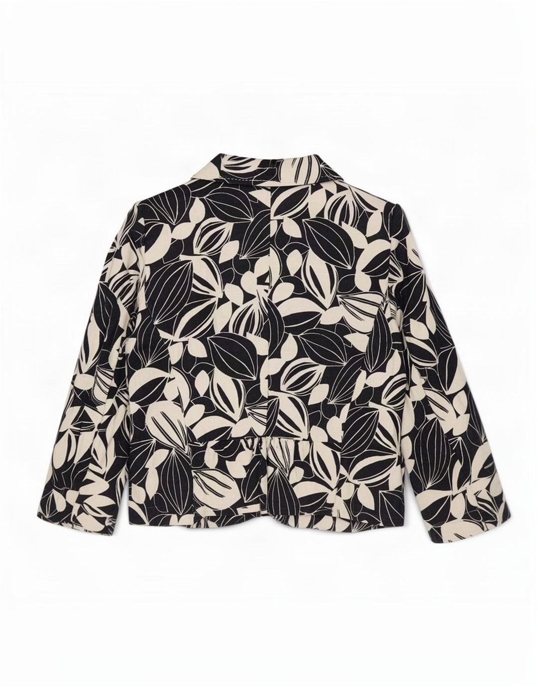 Marks & Spencer Dame 3/4-ærmet blazerjakke UK 14 Medium White Floral