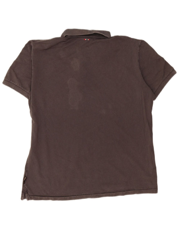 Napapijri herre poloshirt 2XL Grå