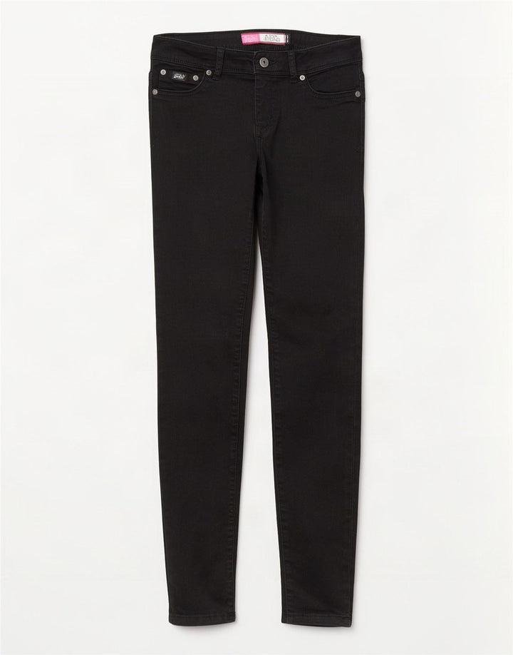 Superdry Alexia Jegging Jeans til kvinder W28 L32 sort bomuld