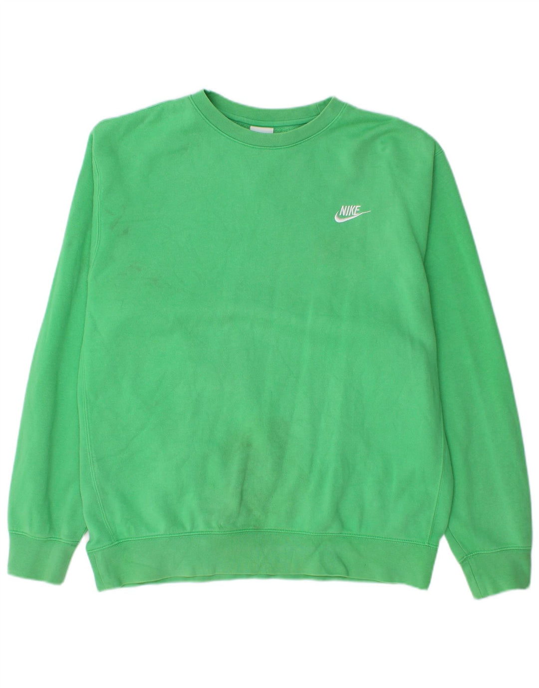 Nike Herre Loose Fit Sweatshirt Jumper Medium Grøn Bomuld
