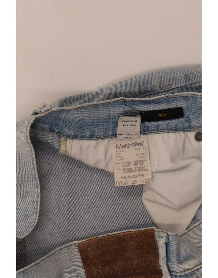 Meltin' Pot Straight Jeans til mænd W34 L32 blå bomuld