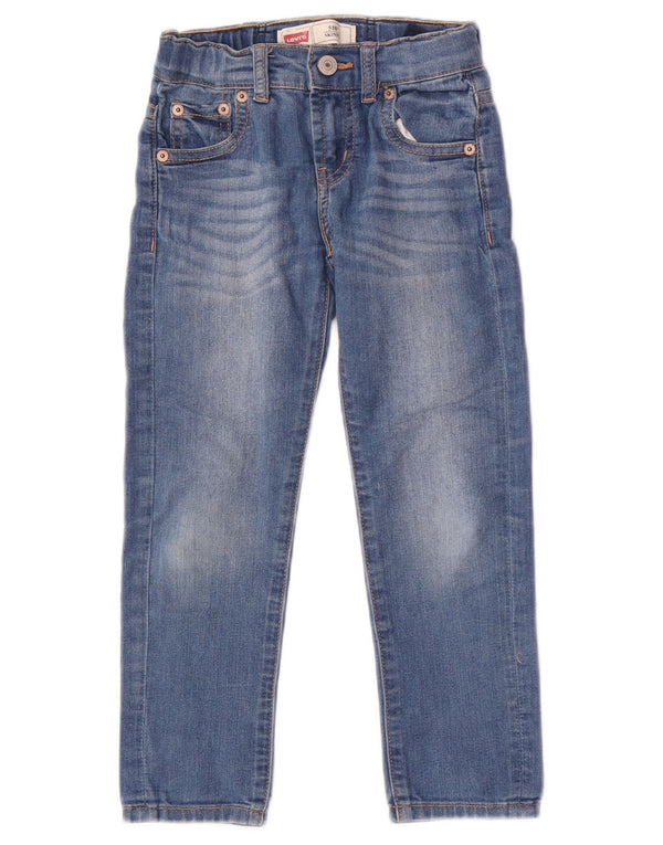 Levi's Girls 510 Skinny Jeans 4-5 år W20 L19 Blå Bomuld
