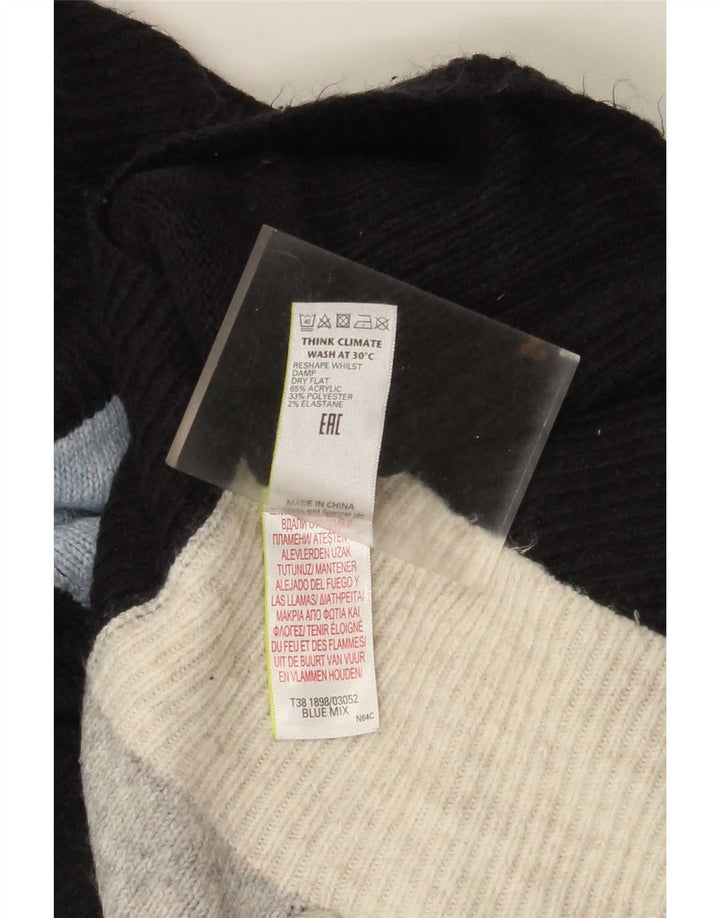 Marks & Spencer Dame Turtle Neck Jumper Sweater UK 10 Small Multicolored
