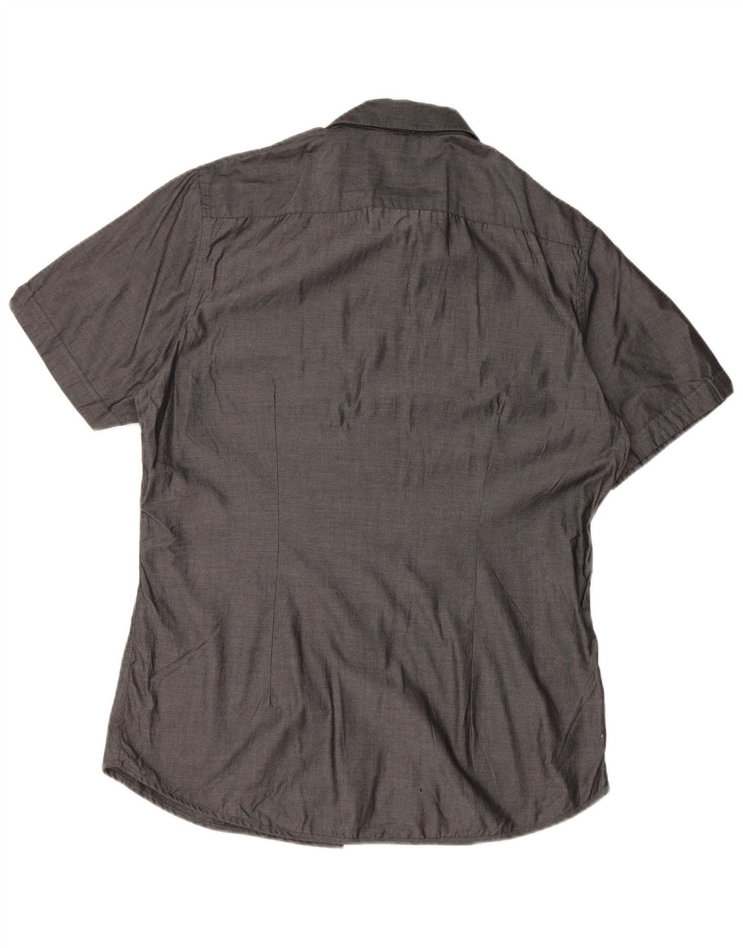 CALVIN KLEIN Kortærmet Slim Fit-skjorte til mænd Stor grå bomuld