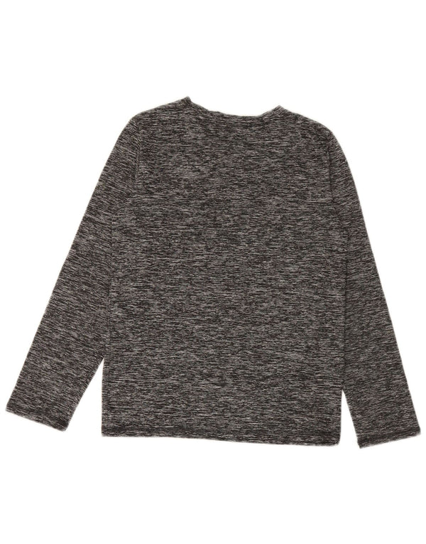 PUMA drenge grafisk top langærmet 8-9 år lille grå polyester