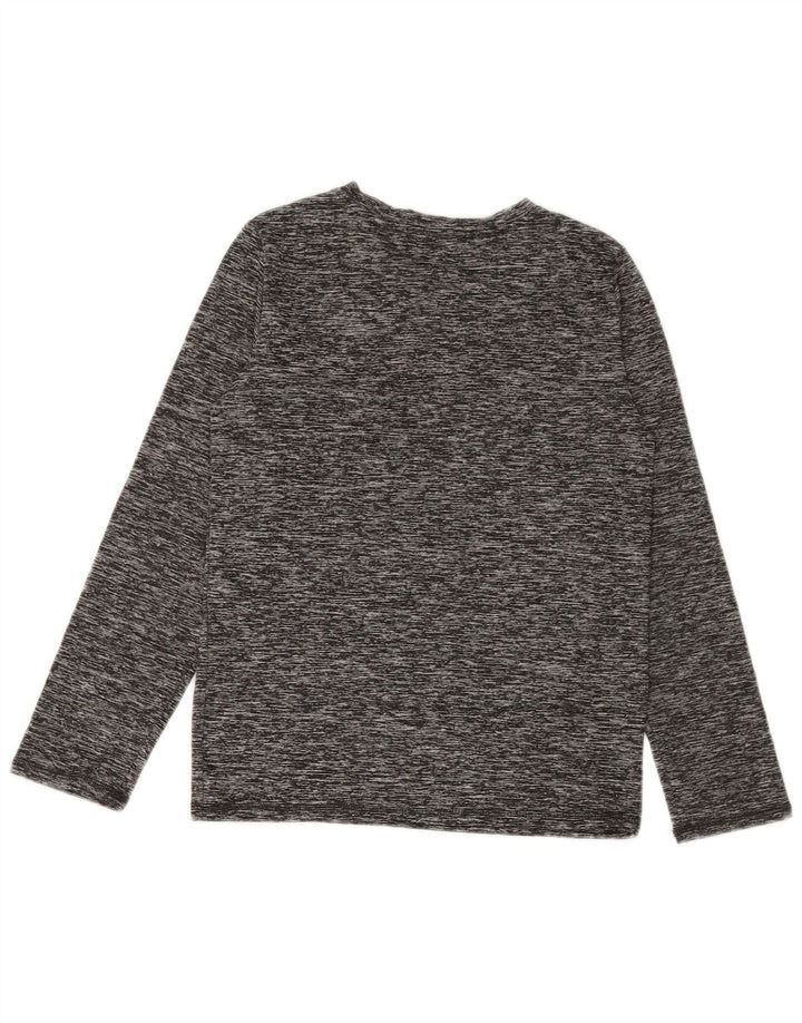 PUMA drenge grafisk top langærmet 8-9 år lille grå polyester