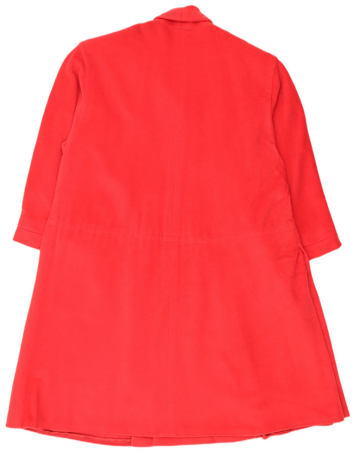 Gianfranco Ferre Dame Oversized Overfrakke IT 40 Lille Rød Uld
