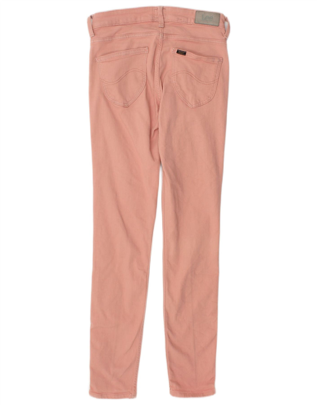 LEE Womens Skinny Jeans W25 L31 Pink Cotton
