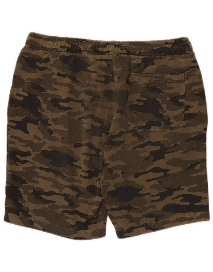 French Connection Herre Sportshorts Store Khaki Camouflage Bomuld