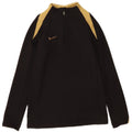 Nike Boys Dri Fit Pullover med lynlås-hals Træningsdragt Top 8-9 år Lille Sort