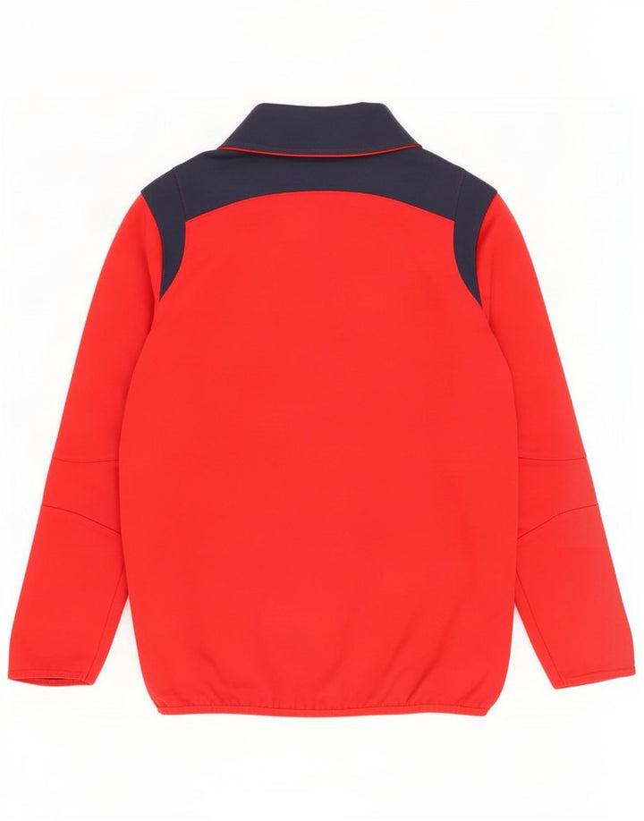 Canterbury Herre grafisk lynlås-hals sweatshirt lille rød