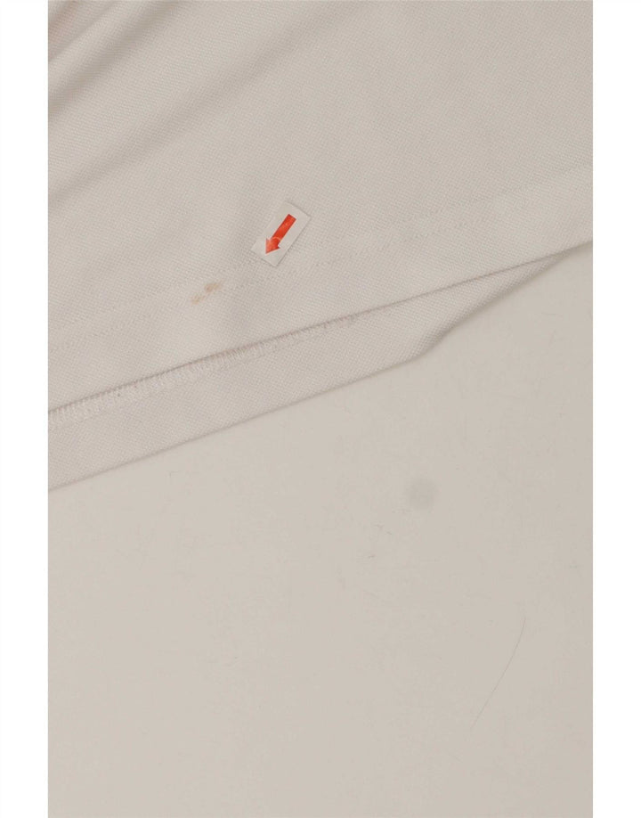 Conte of Florence Herre Rugby Polo Shirt Medium White