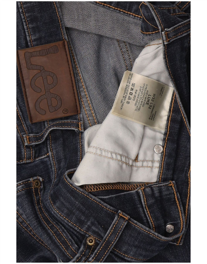 Lee Herre Luke Slim Jeans W32 L32 Marineblå Bomuld