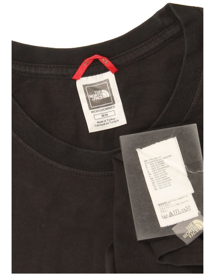 The North Face Herre grafisk T-shirt Top Medium Sort Bomuld