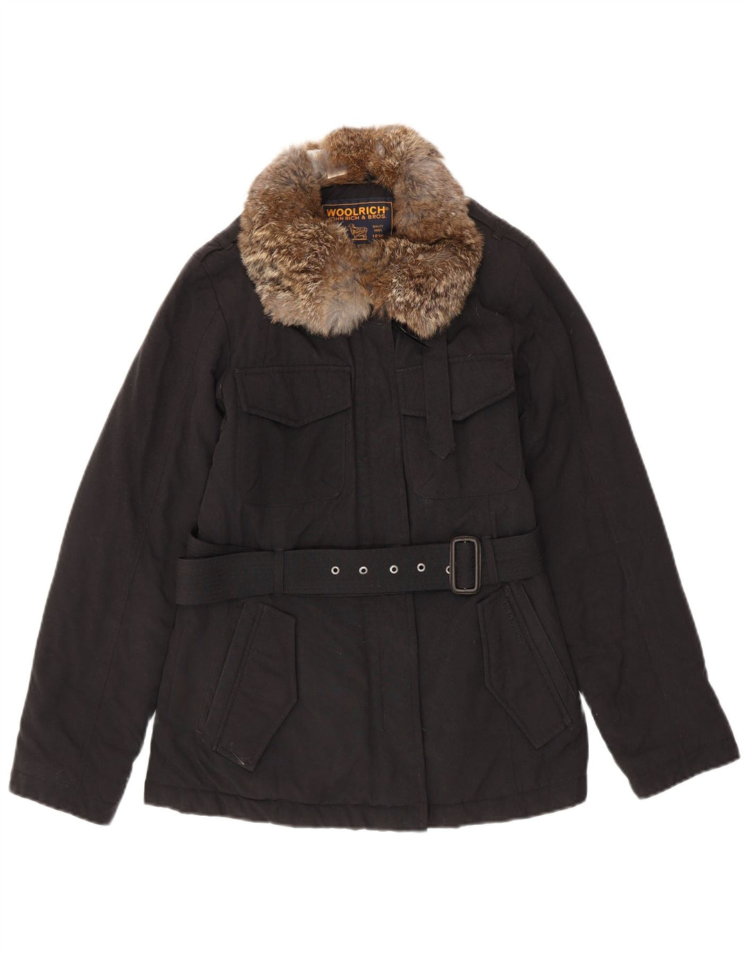 WOOLRICH Polstret Damejakke UK 10 Small Navy Blue