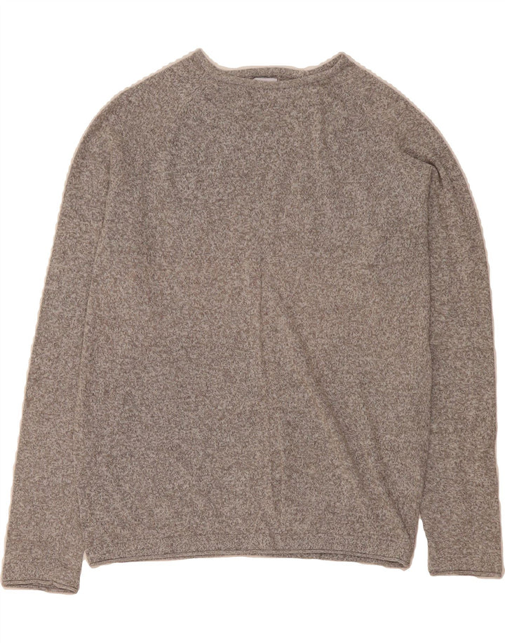 ZARA Mens Crew Neck Jumper Sweater Medium Grey Flecked Vintage Zara and Second-Hand Zara from Messina Hembry 