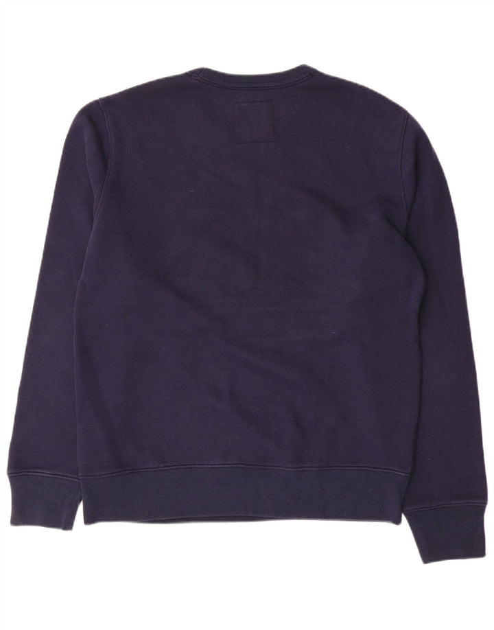 Hollister Herre grafisk sweatshirt Jumper Medium Marineblå Colourblock