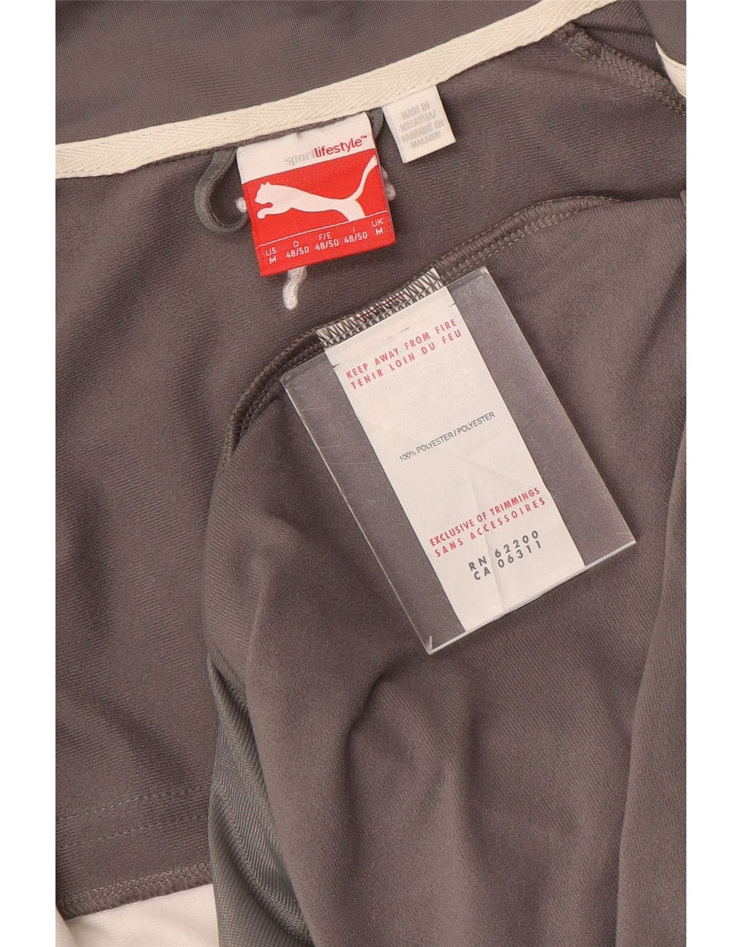 PUMA Træningsdragt til mænd Topjakke Medium Grå Colourblock Polyester