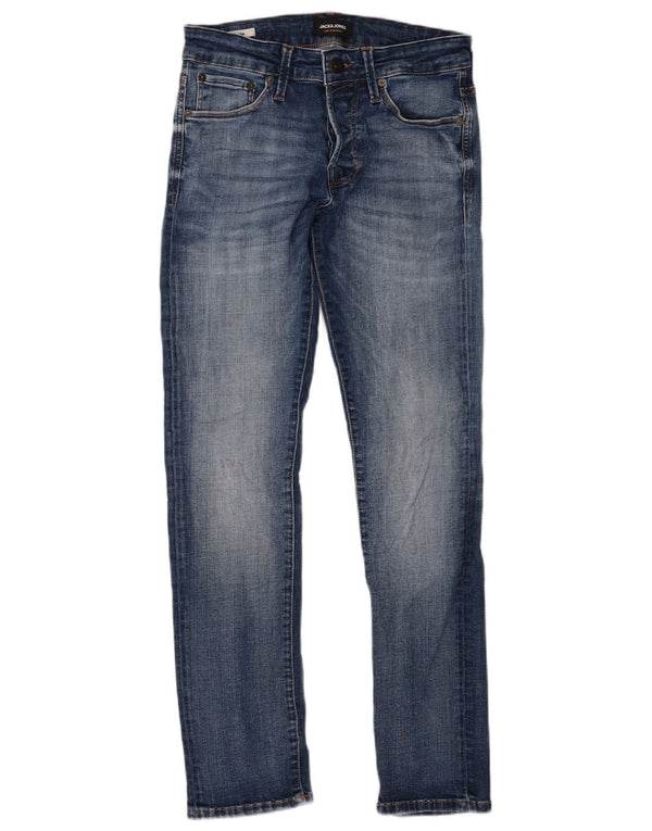 Jack & Jones Herre GLENN Slim Jeans W28 L30 Blå Bomuld