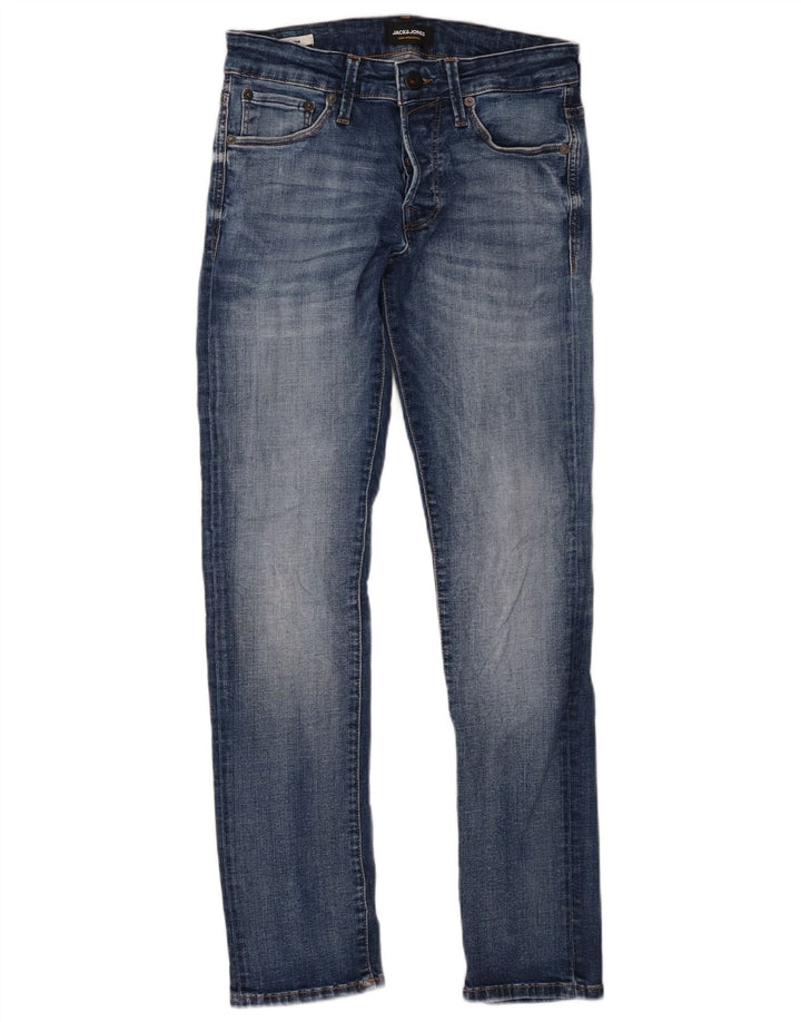 Jack & Jones Herre GLENN Slim Jeans W28 L30 Blå Bomuld