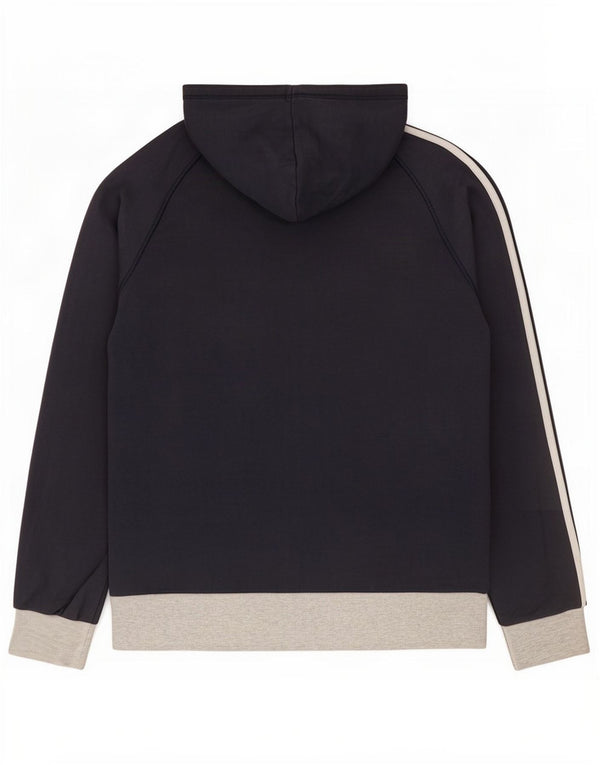 Adidas Hættetrøje med lynlås til mænd Large Navy Blue Colourblock Bomuld
