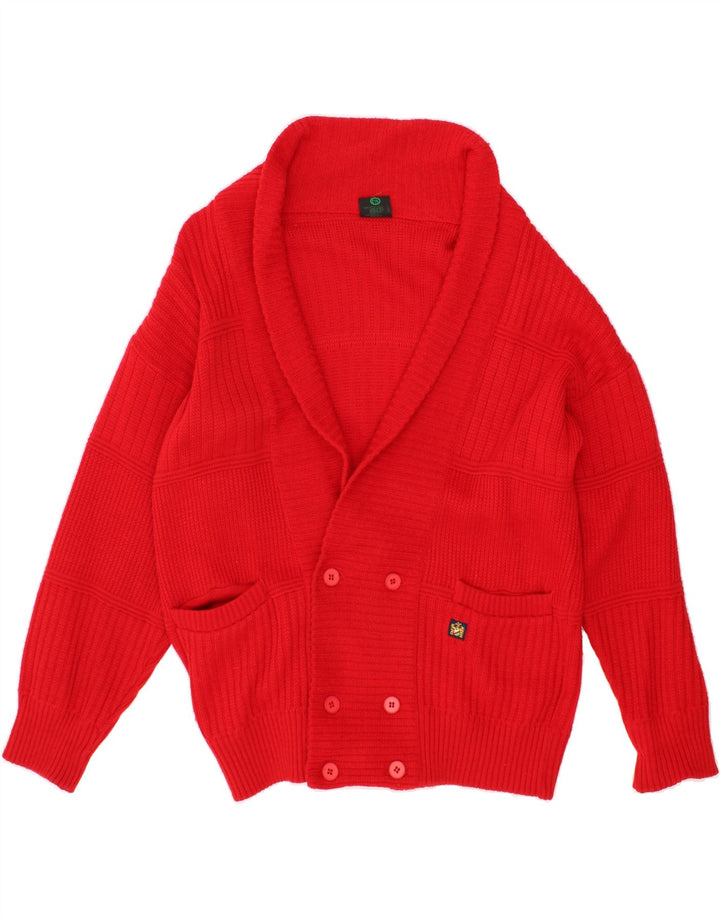 WESTBURY Mens Cardigan Sweater IT 48/50 Medium Red Virgin Wool Vintage WESTBURY and Second-Hand WESTBURY from Messina Hembry 