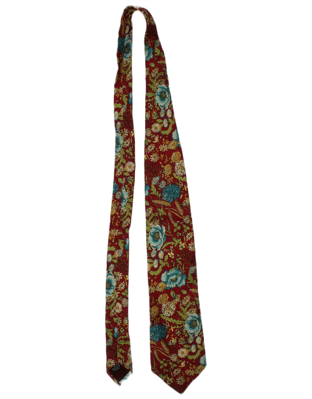 Kenzo Herre Slips One Size Burgundy Floral Silke Designer
