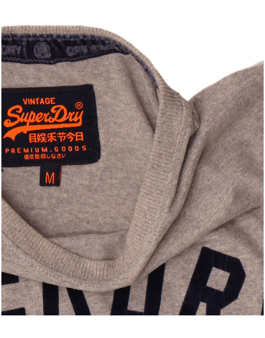 Superdry Herre grafisk T-shirt Top mellemgrå bomuld