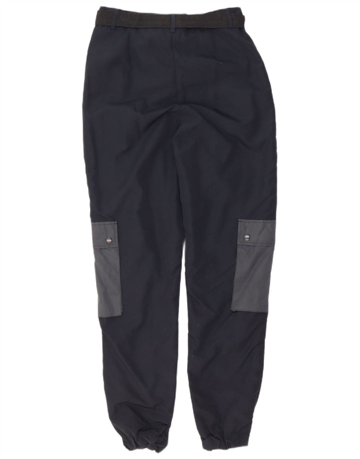 Ellesse Womens Joggers Cargo Trousers UK 8 Small Black Colourblock Nylon