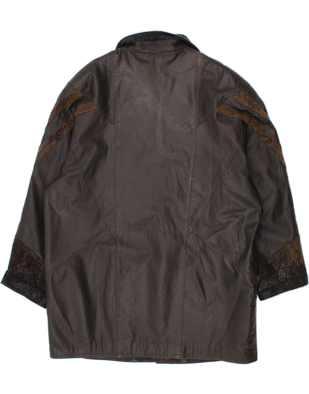 VINTAGE Womens Leather Coat IT 46 Large Black Vintage Vintage and Second-Hand Vintage from Messina Hembry 