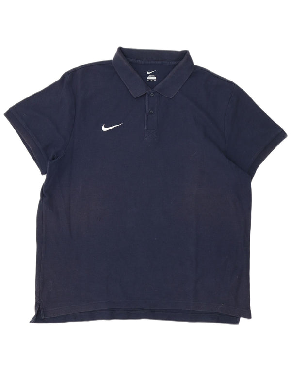 Nike Polo skjorte til mænd 2XL marineblå bomuld