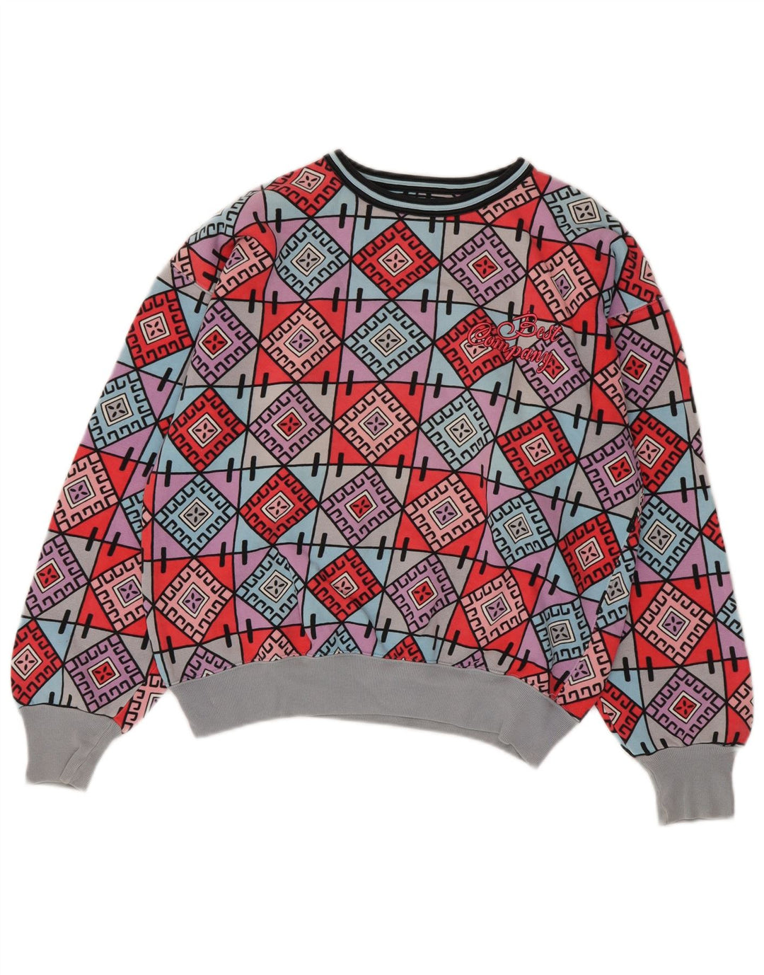 Best Company Dame Sweatshirt Jumper UK 14 Medium Multicolored