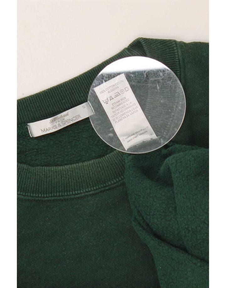 Marks & Spencer Herre St. Michael Sweatshirt Jumper Lille Grøn Bomuld