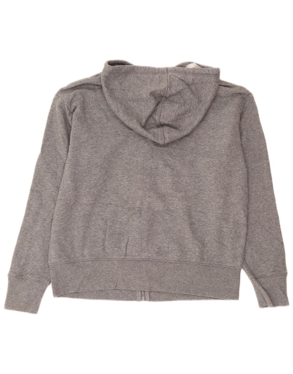 Reebok Mens Zip Hoodie Sweater Large Grey Cotton