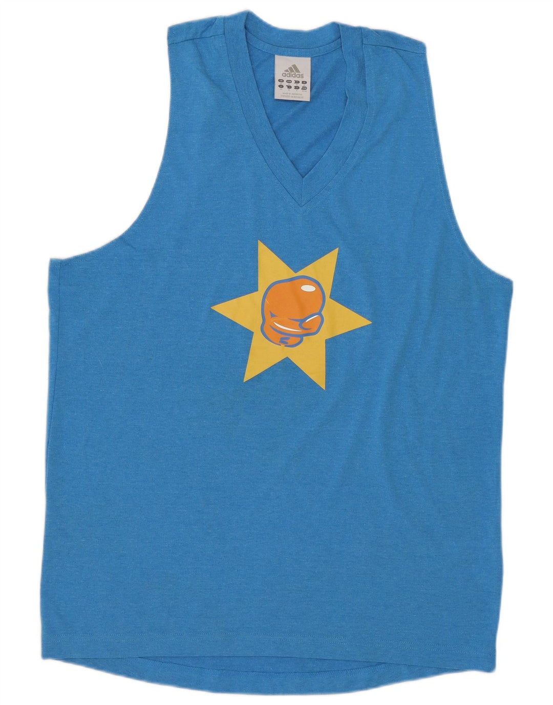 ADIDAS Herre grafisk vest Top Medium Blue Polyester