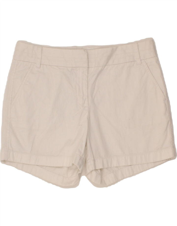 J. CREW Womens Chino Shorts US 8 Medium W30  White Cotton Vintage J. Crew and Second-Hand J. Crew from Messina Hembry 