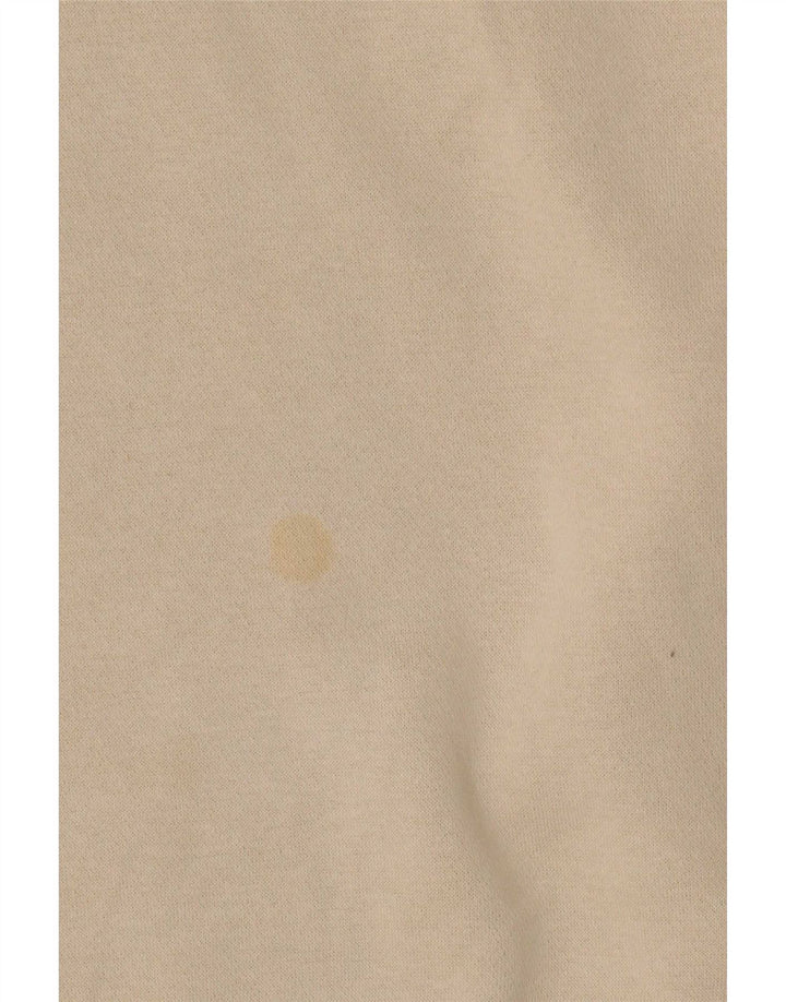 Zara Dame Oversized Hoodie Jumper UK 14 Medium Beige Bomuld