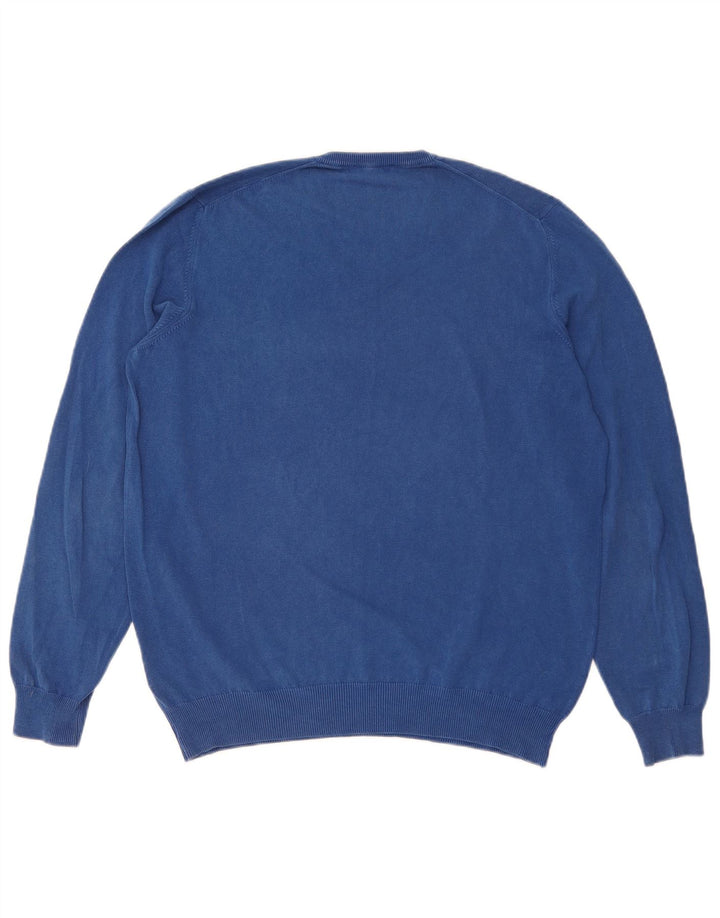 Fay Herre V-hals sweater IT 52 Stor Blå Bomuld