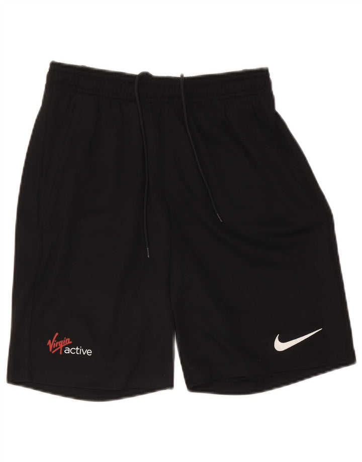Nike Dame Dri Fit Sport Shorts UK 8 Small Black Polyester