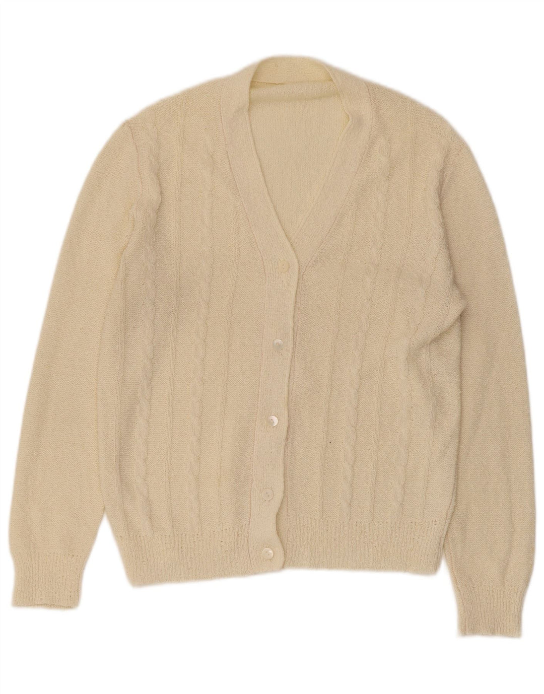 Vintage dame cardigan sweater UK 14 Medium Beige