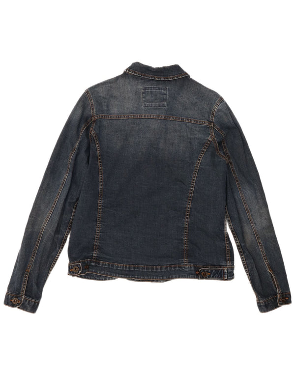 Fat Face Dame denimjakke UK 14 Medium Blue Cotton