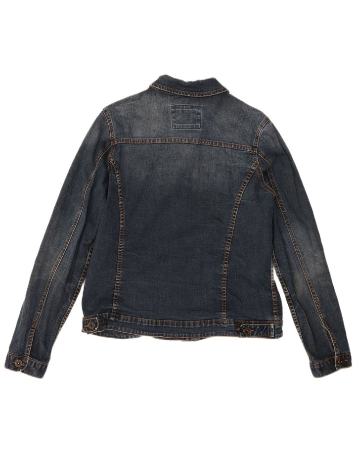 Fat Face Dame denimjakke UK 14 Medium Blue Cotton