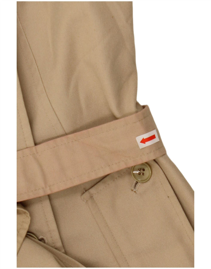 SALCO Womens Trench Coat UK 8 Small Beige Polyester