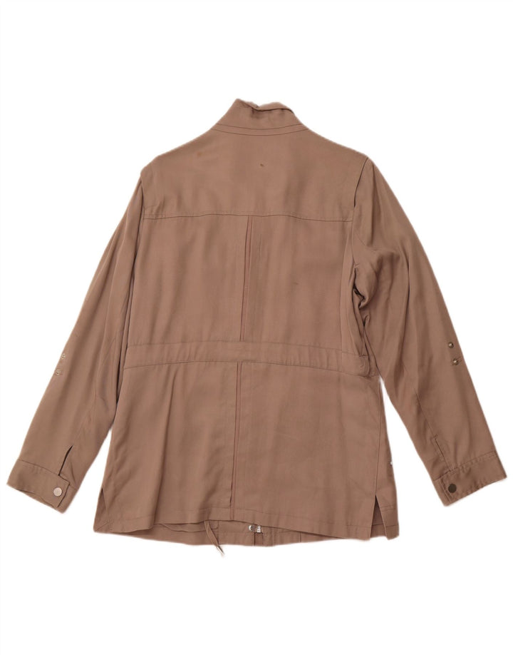 MINT VELVET Womens Utility Jacket UK 14 Medium Brown Lyocell