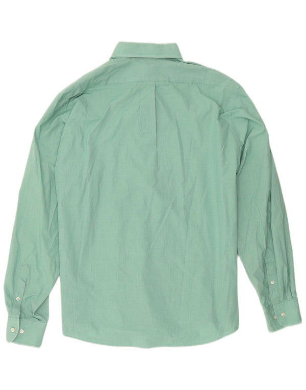 Chaps Herre Classic Fit skjorte str. 17 1/2 XL Grøn ternet bomuld