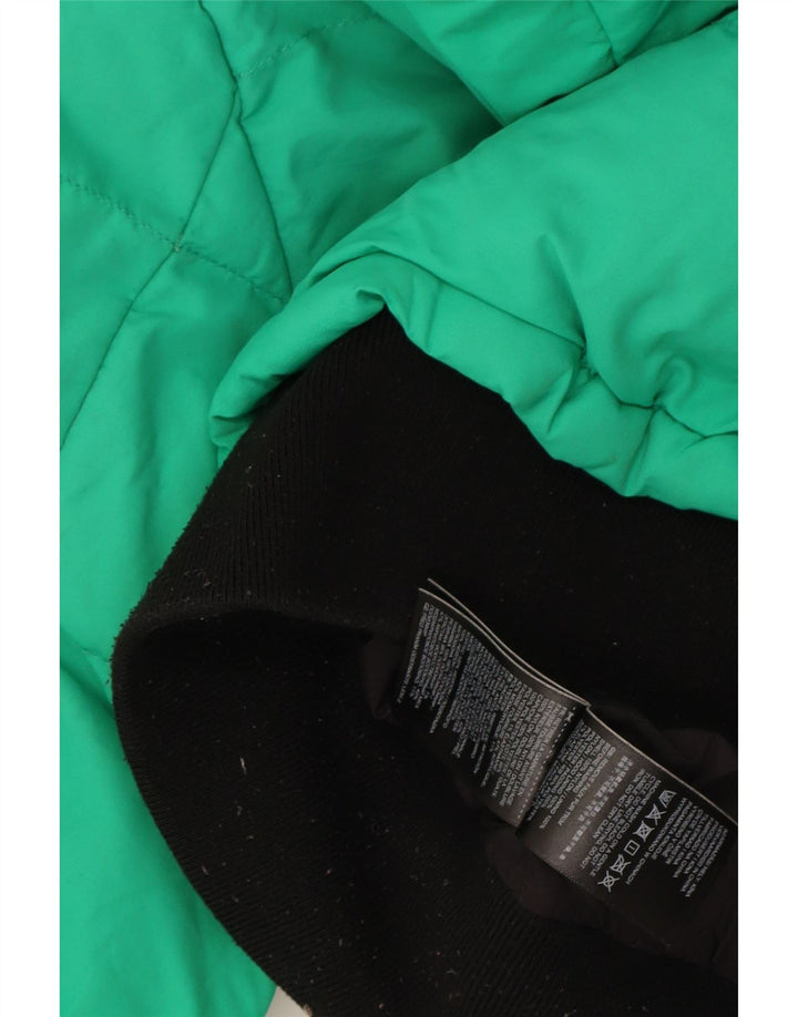 Superdry oversized polstret jakke med hætte til kvinder UK 8 Lille grøn farveblok