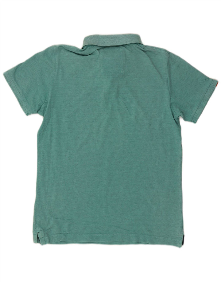 Superdry herre poloshirt 2XL turkis bomuld