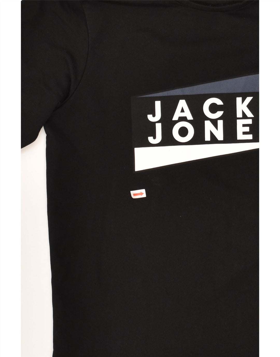 JACK & JONES Boys Graphic Sweatshirt Jumper 13-14 Years Black Cotton | Vintage Jack & Jones | Thrift | Second-Hand Jack & Jones | Used Clothing | Messina Hembry 