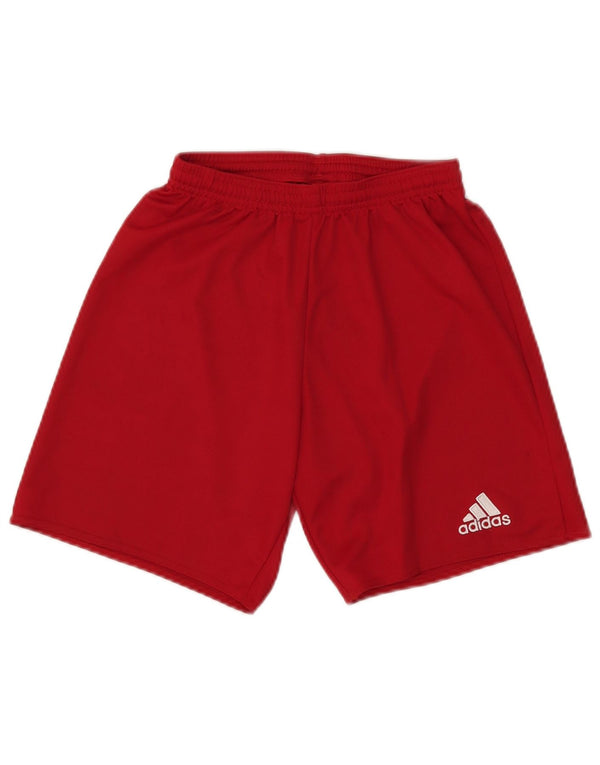Adidas Boys Climalite Sportshorts 7-8 år XS Rød